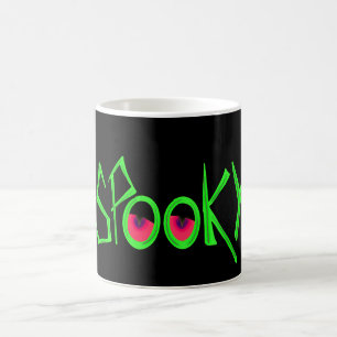 Eselige Halloween-Tasse mit leuchtenden Augen Kaffeetasse