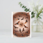 Eselige Obstbäume (Fliegenfüchse) Postkarte (Stehend Vorderseite)