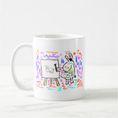 Eselmalerei Kaffeetasse (Links)