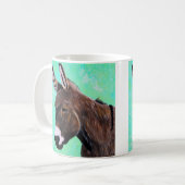 Eselmalerei Kaffeetasse (Vorderseite Links)