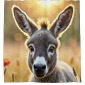 Eselsfeld friedlicher Pappelart Duschvorhang (Vorderseite)