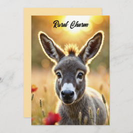 Eselsfeld friedlicher Pappelart Einladung