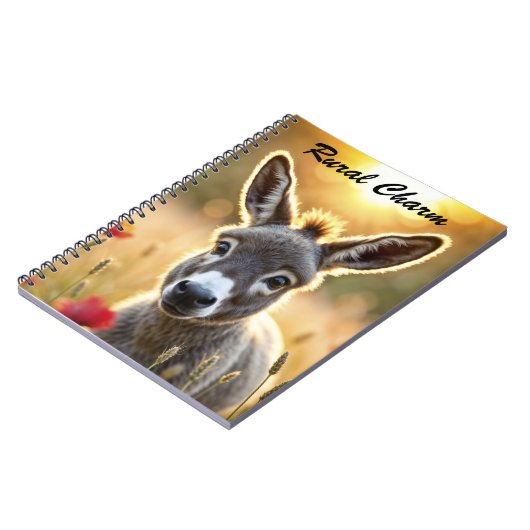 Eselsfeld friedlicher Pappelart Notizblock (Linke Seite)