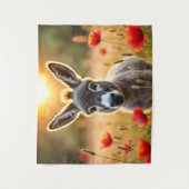 Eselsfeld friedlicher Pappelart Wandteppich (Vorderseite)