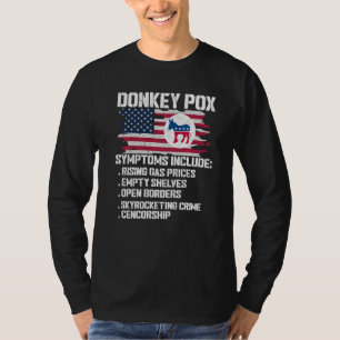 Eselspocken-Symptome konservativer Republikaner T-Shirt