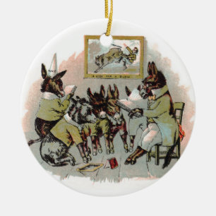 Eselsschule Antiquarische Illustration Keramikornament