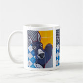 Eselstanze-Malerei von Alfred Fox Kaffeetasse (Links)
