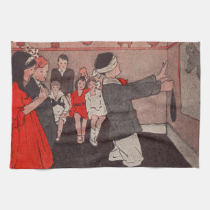 Eselstischspiel Vintage Kinder Handtuch