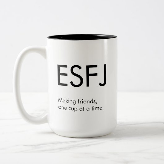ESFJ Freundschaftsvereinigung Tasse Geschenk (Links)
