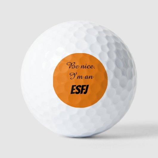 ESFJ Golf Balls Golfball (Vorderseite)