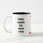 ESFJ Persönlichkeits-Tasse Zweifarbige Tasse (Links)