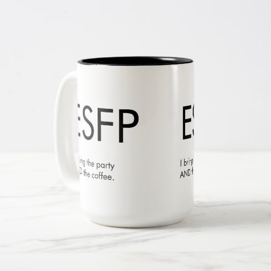 ESFP bringen Party Tasse Geschenk (Vorderseite Links)