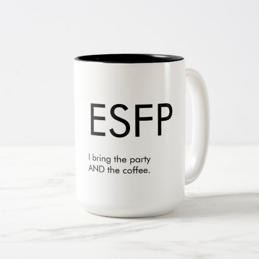 ESFP bringen Party Tasse Geschenk (VorderseiteRechts)