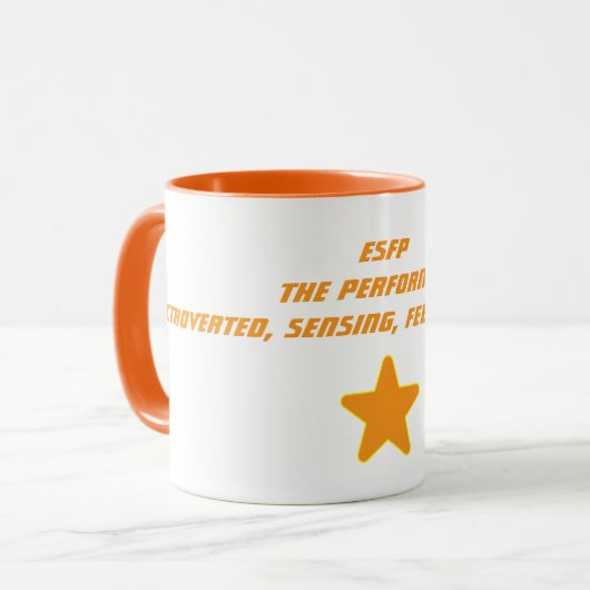 ESFP Performer-Tasse Tasse (Vorderseite Links)