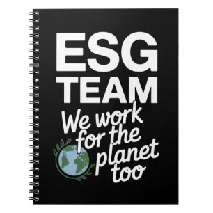 ESG-Team - Wir arbeiten auch für den Planeten Notizblock