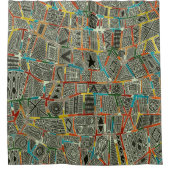 ESHE CHARCOAL DUSCHVORHANG (Vorderseite)