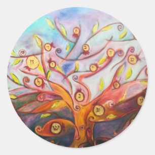 Eshet Chayil Runder Aufkleber