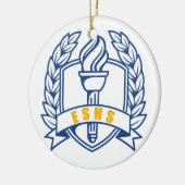 ESHS Ehren, Gelehrter, Symbol Keramik Ornament (Links)