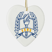 ESHS Ehren, Gelehrter, Symbol Keramik Ornament (Rechts)