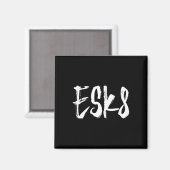 Esk8 - Elektrisches Skateboarding Magnet (Vorderseite/Rückseite)