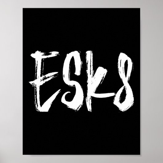 Esk8 - Elektrisches Skateboarding Poster (Vorne)