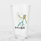 Esk8 Stickman Glas (Rückseite)