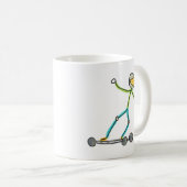 Esk8 Stickman Kaffeetasse (VorderseiteRechts)