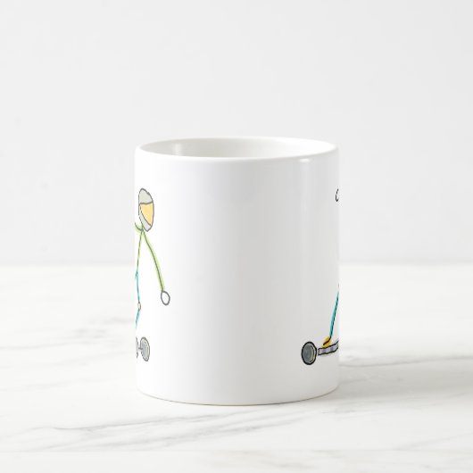 Esk8 Stickman Kaffeetasse (Mittel)