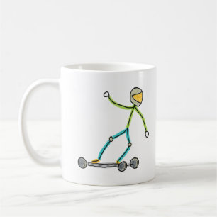 Esk8 Stickman Kaffeetasse