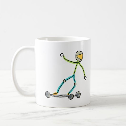 Esk8 Stickman Kaffeetasse (Links)