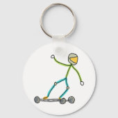 Esk8 Stickman Schlüsselanhänger (Rückseite)