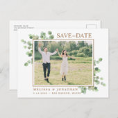 Eskalation des botanischen Eukalyptus-Fotos Postkarte (Vorne/Hinten)