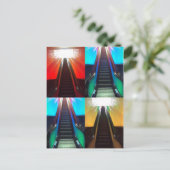 Eskalatoren Postkarte (Stehend Vorderseite)