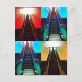 Eskalatoren Postkarte