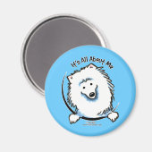 Eskie alles über mich magnet (Vorderseite/Rückseite)