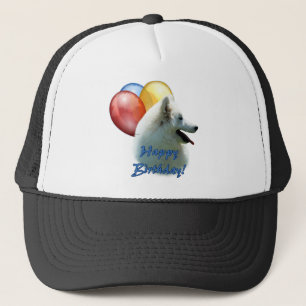 Eskie Happy Birthday Balloon Truckerkappe