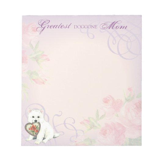 Eskie Heart Mama Notizblock (Vorderseite)