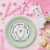 Eskie Mama - American Eskimo Dog Mama Niedlich Pappteller (Party)