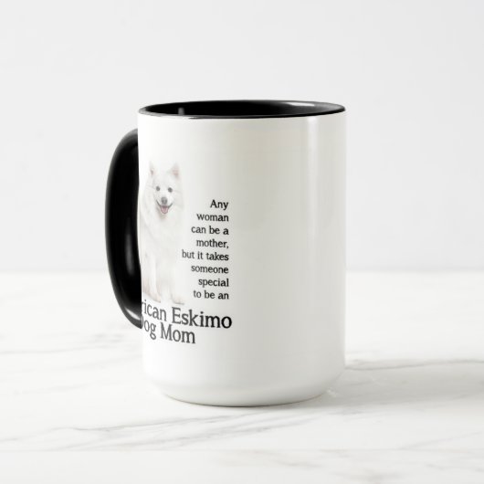 Eskie Mama Tasse (Vorderseite Links)