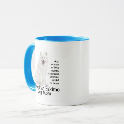 Eskie Mama Tasse (Vorderseite Links)