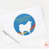 Eskie Rettungs-Aufkleber 2 Runder Aufkleber (Umschlag)