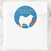 Eskie Rettungs-Aufkleber 2 Runder Aufkleber (Tasche)