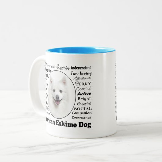 Eskie Traits Tasse (Vorderseite Links)