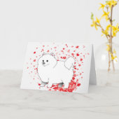 Eskie Valentine's Day Card Karte (Gelbe Blume)