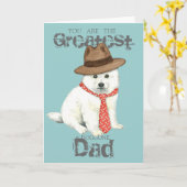 Eskie Vater Karte (Gelbe Blume)