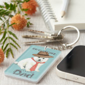 Eskie Vater Schlüsselanhänger (Vorderseite rechts)