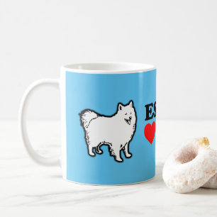 Eskies sind Liebe Bandits American Eskimo Dog Kaffeetasse
