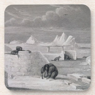 Eskimaux Gebäude eine Schnee-Hütte, 'von der Getränkeuntersetzer