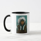 Eskimo Boy namens "Menadelook" Tasse (Links)