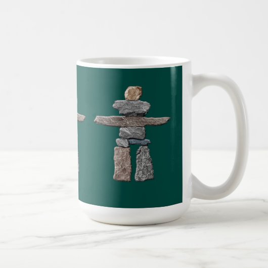 Eskimo Cairn, Inuit Inukshuk Drink Tasse (Rechts)
